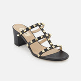 Rockstud Block Heel Slide (14676373569899)