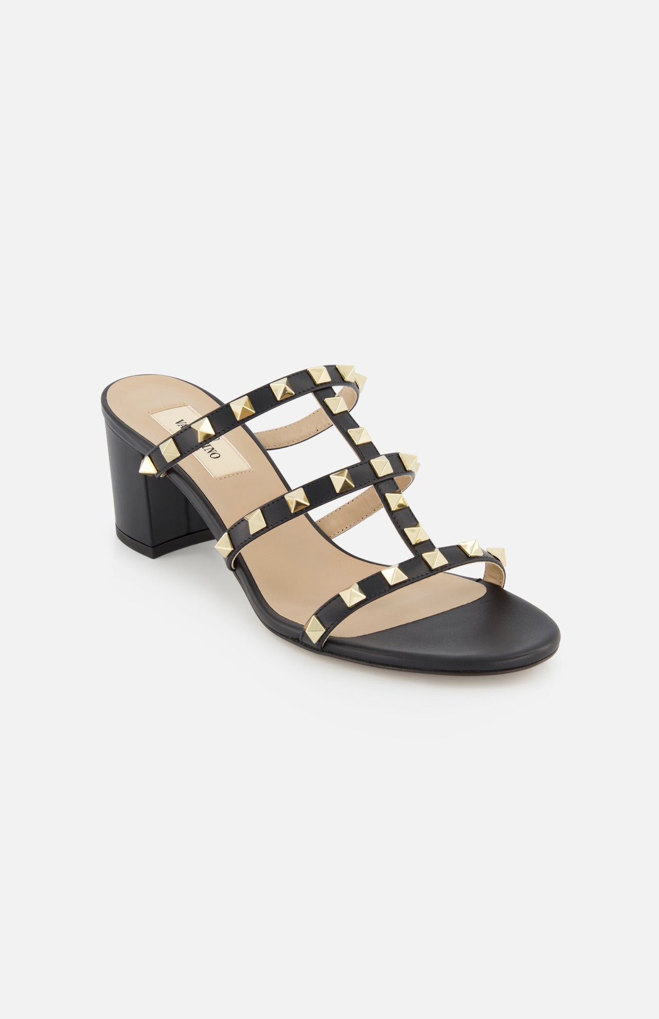 Rockstud Block Heel Slide (14676373569899)