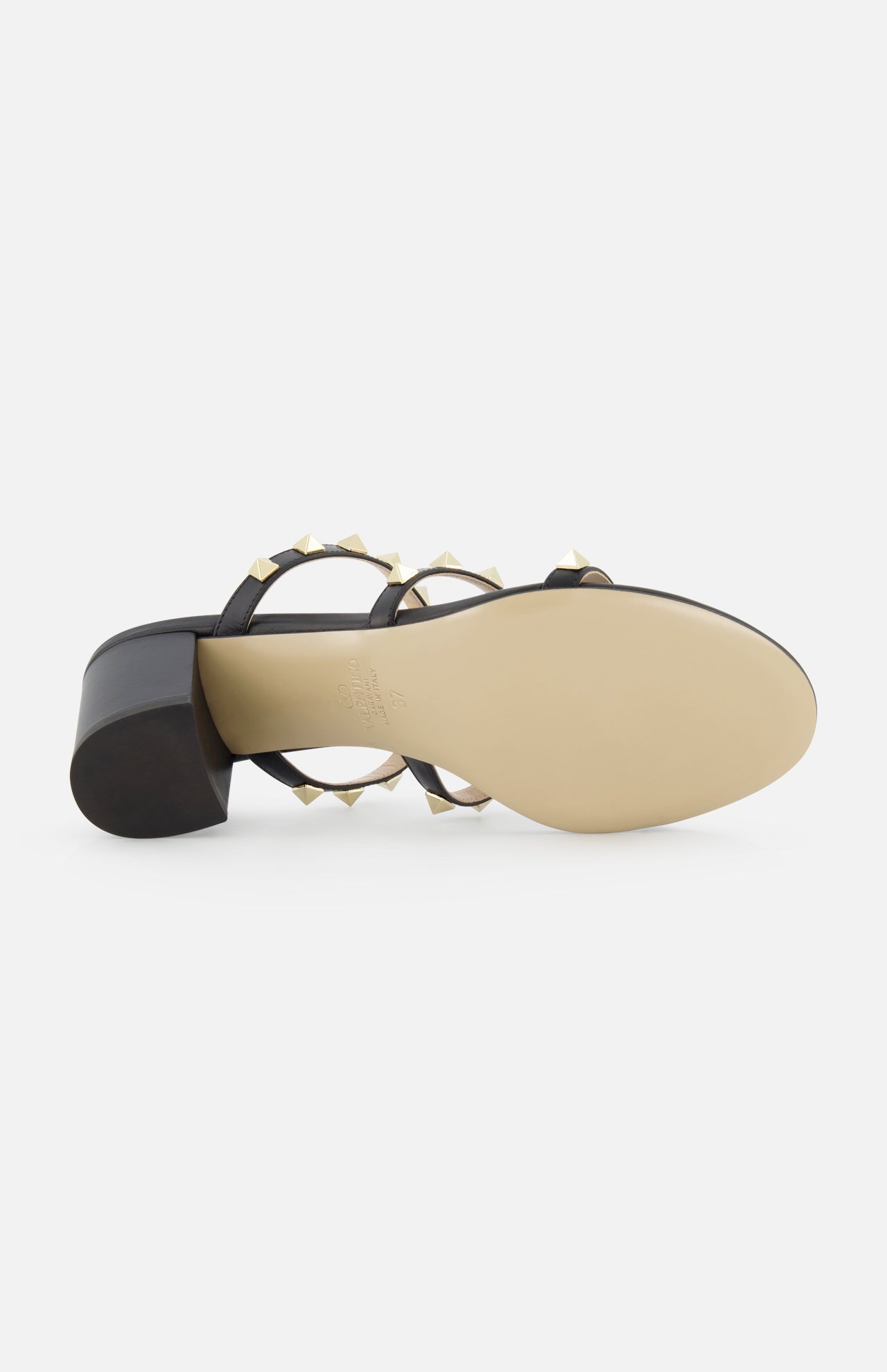 Rockstud Block Heel Slide (14676373569899)