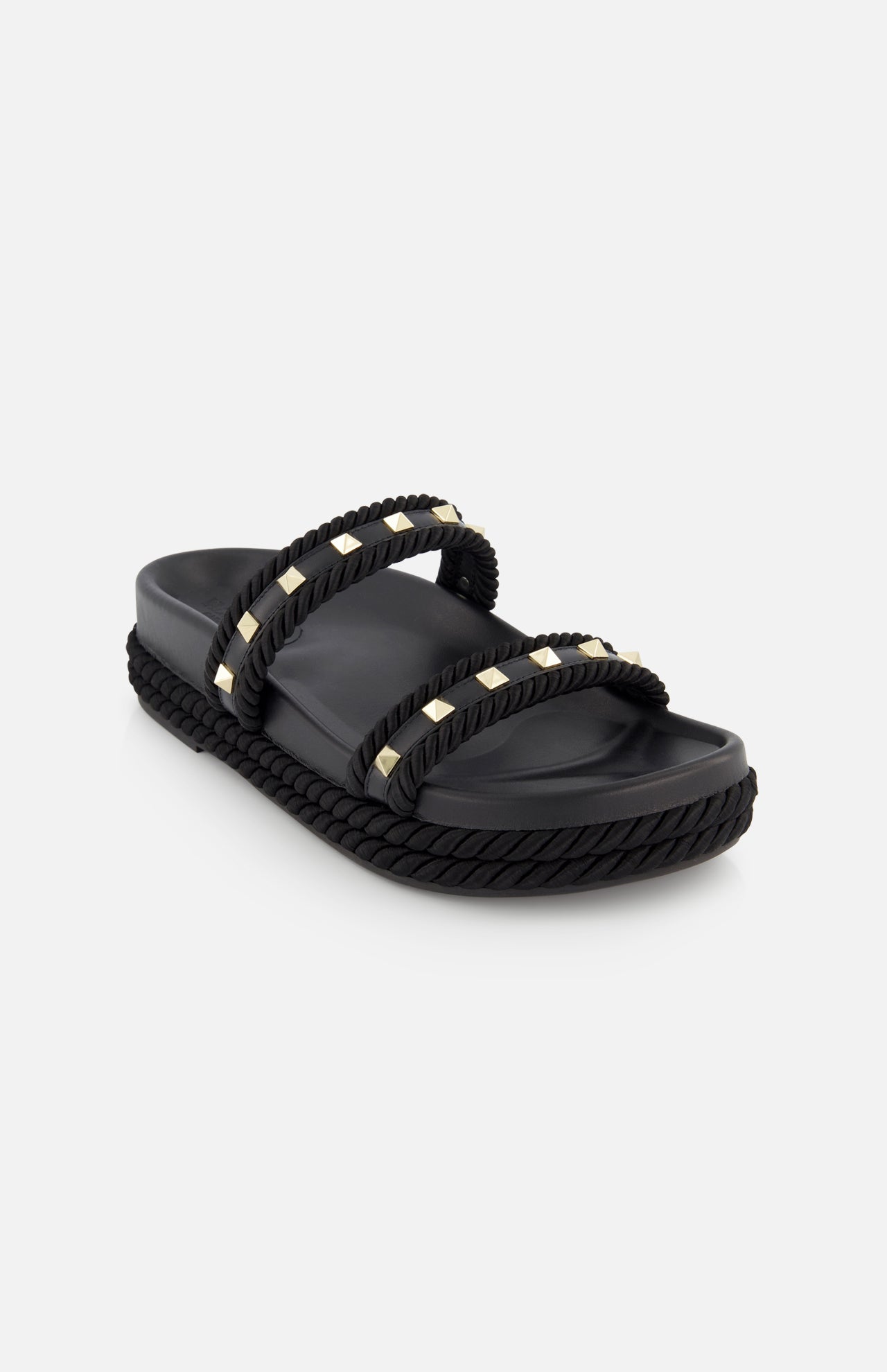 Rockstud Torchon Espadrillas Slide Sandal (14676373635435)