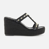 Rockstud Torchon Slide Espadrillas