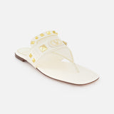 Embellished Plaster Caster Thong Sandal (7759359148147)