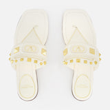 Embellished Plaster Caster Thong Sandal (7759359148147)