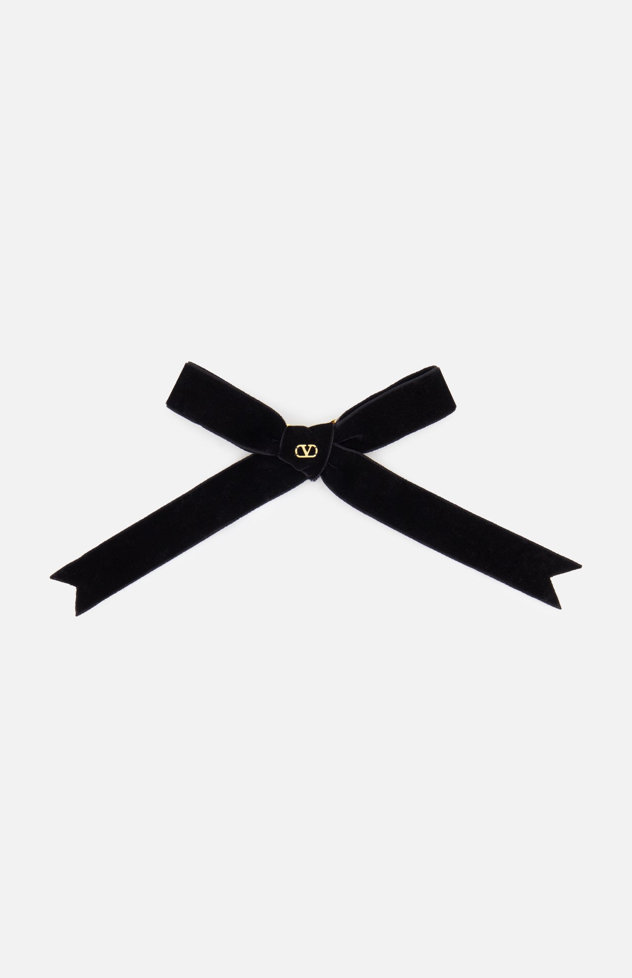 Vlogo Signature Velvet Bow Hairclip (14683759706475)