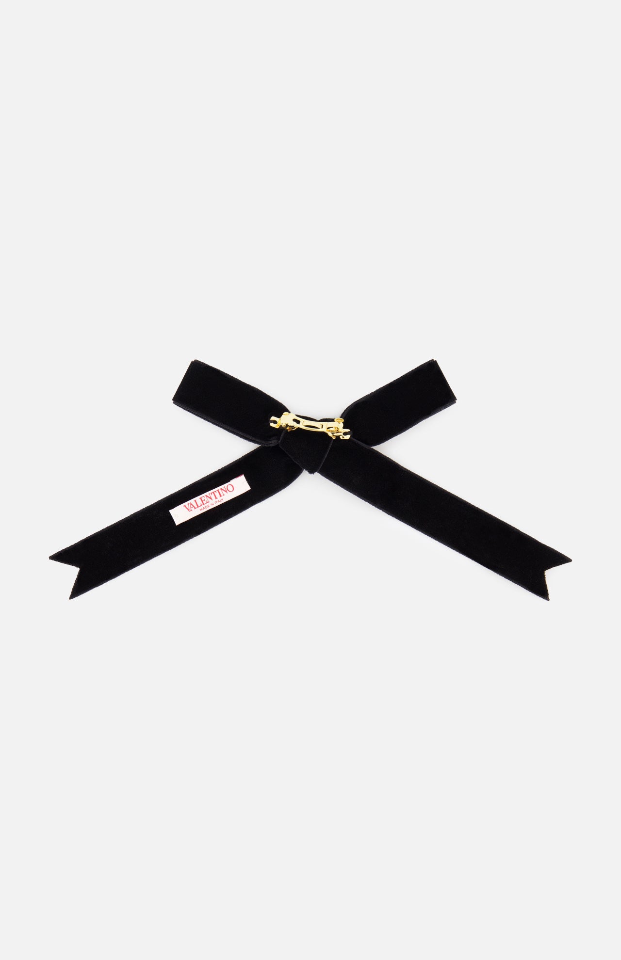 Vlogo Signature Velvet Bow Hairclip (14683759706475)