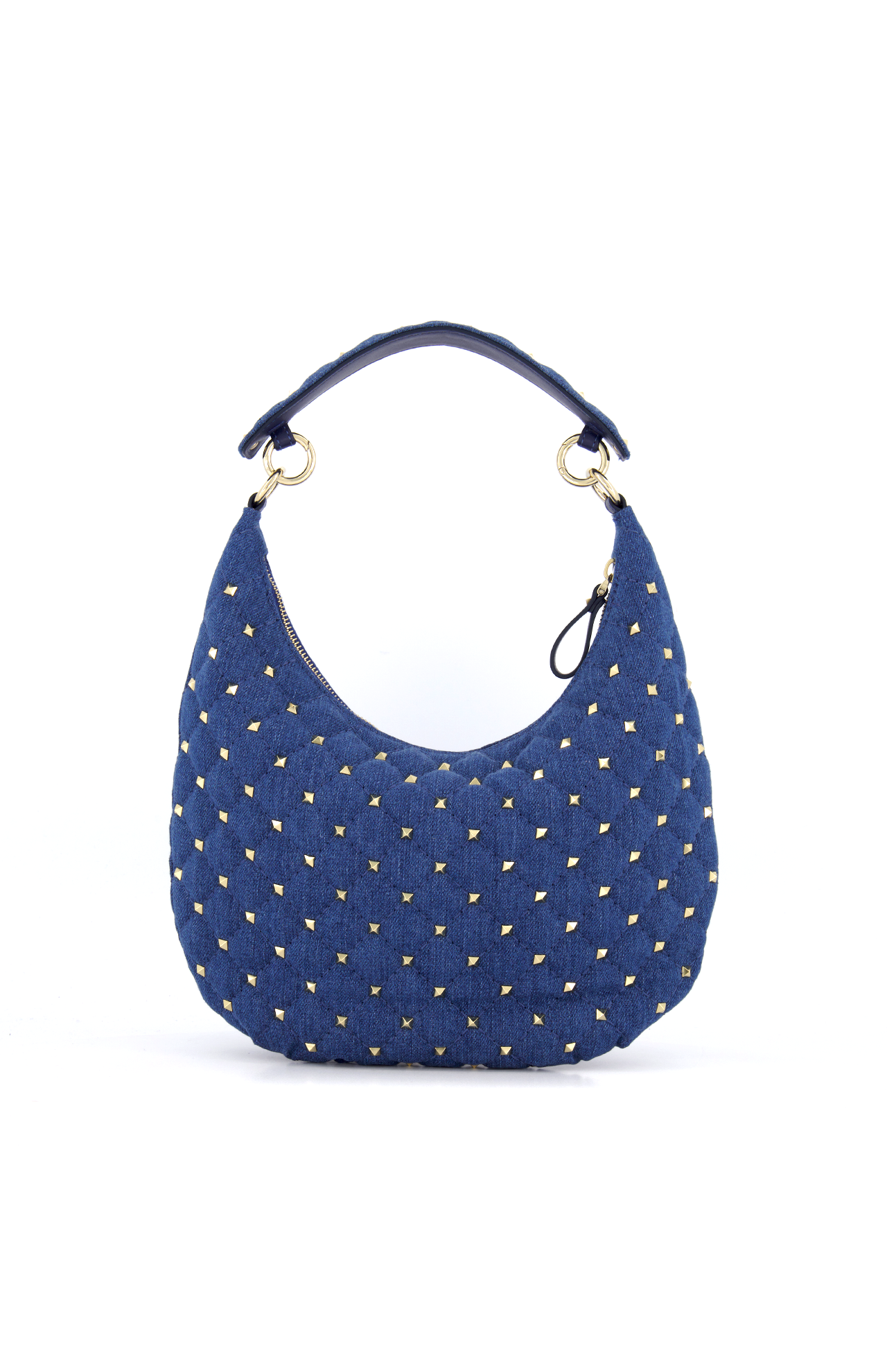 VALENTINOのショルダーバック♪★ROCKSTUD SPIKE HOBO S★ 多色 Valentino Garavani Women's Rockstud Spike Hobo Denim | A.K.