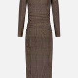 Long Sleeve Glen Plaid Charissa Dress