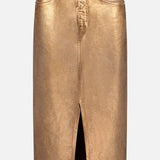 Victoria Long Midi Skirt Metal (7700189937779)