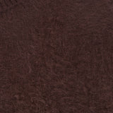 Close-up of the Mazzy Brushed Cashmere Shell Top by VERONICA BEARD, featuring soft, brown, fuzzy knitted fabric with a ribbed collar visible in the upper left corner. The texture appears warm and luxurious—a signature detail of this sleeveless cashmere garment.