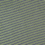 Close-up of a textured knit fabric with a green and black chevron pattern, showing a curved seam at the top—suggesting the neckline of the VERONICA BEARD Square Neck Sandra Knit Tank Top.