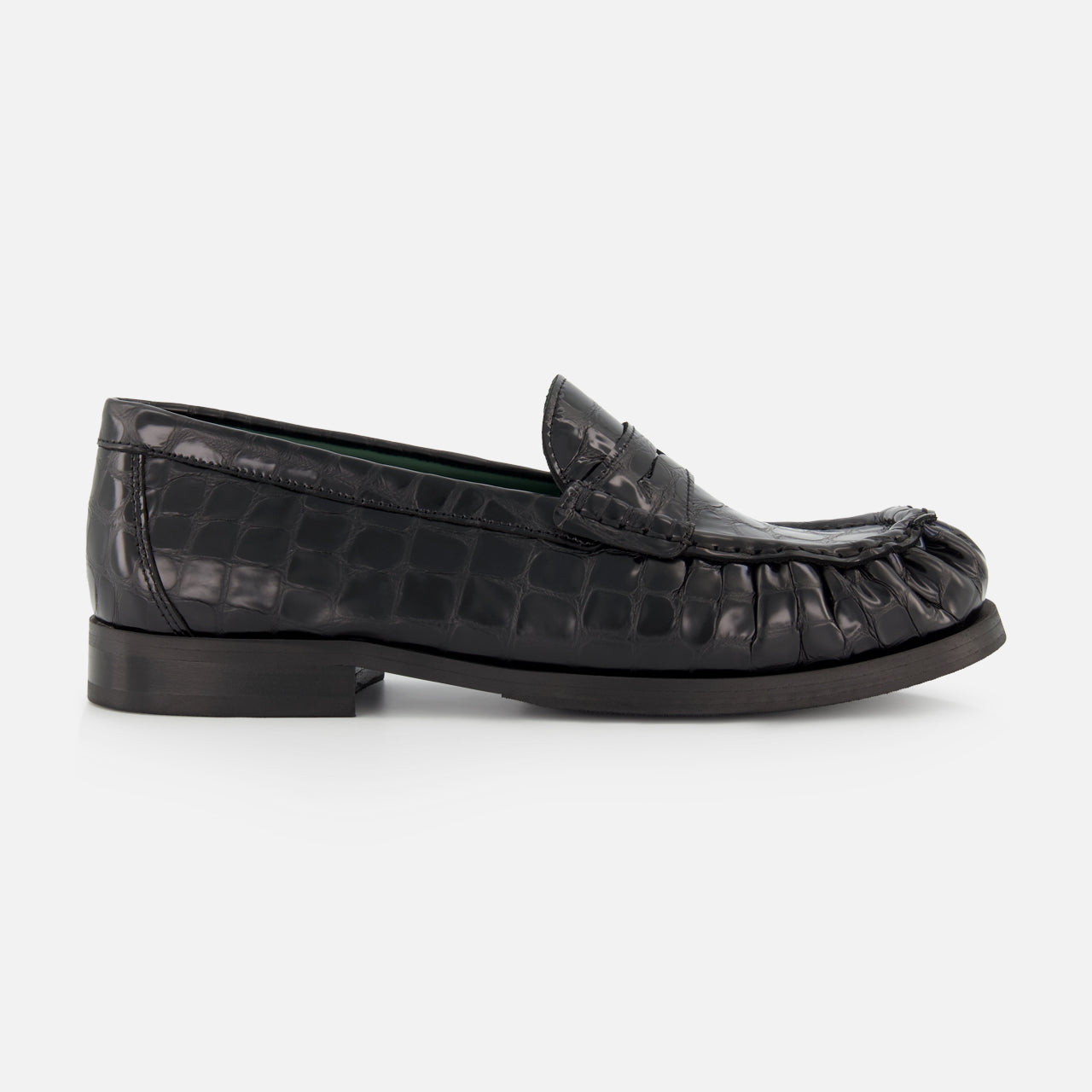 Glossy Croco Ogee Loafer (14708357497195)