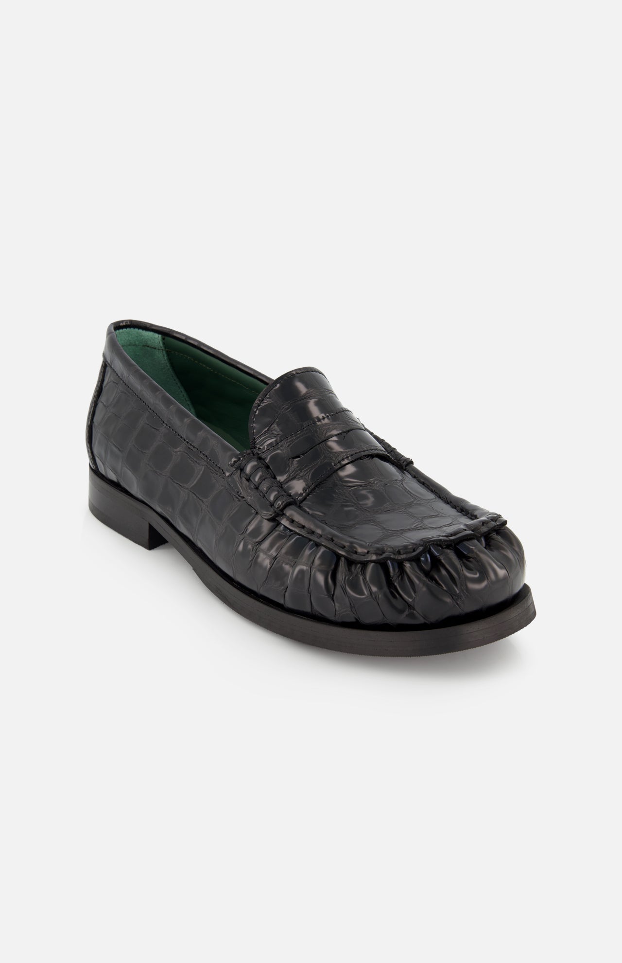 Glossy Croco Ogee Loafer (14708357497195)