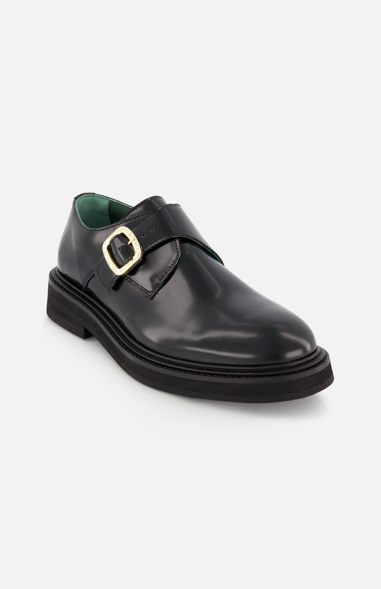Leather Monk Strap Shoe (14708357529963)