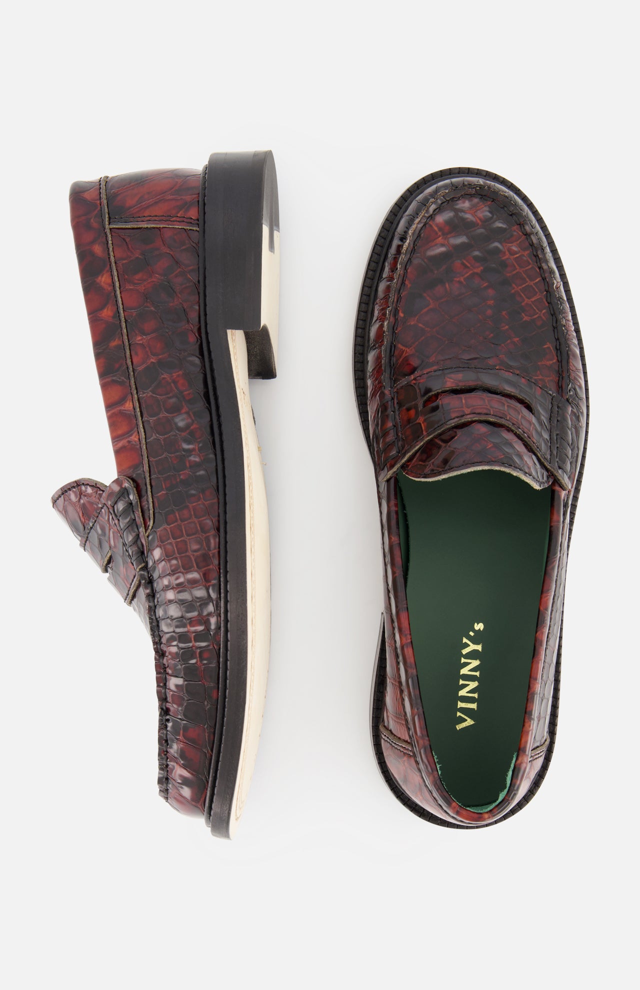 Yardee Python-embossed Mocassin Loafer (14644969013611)