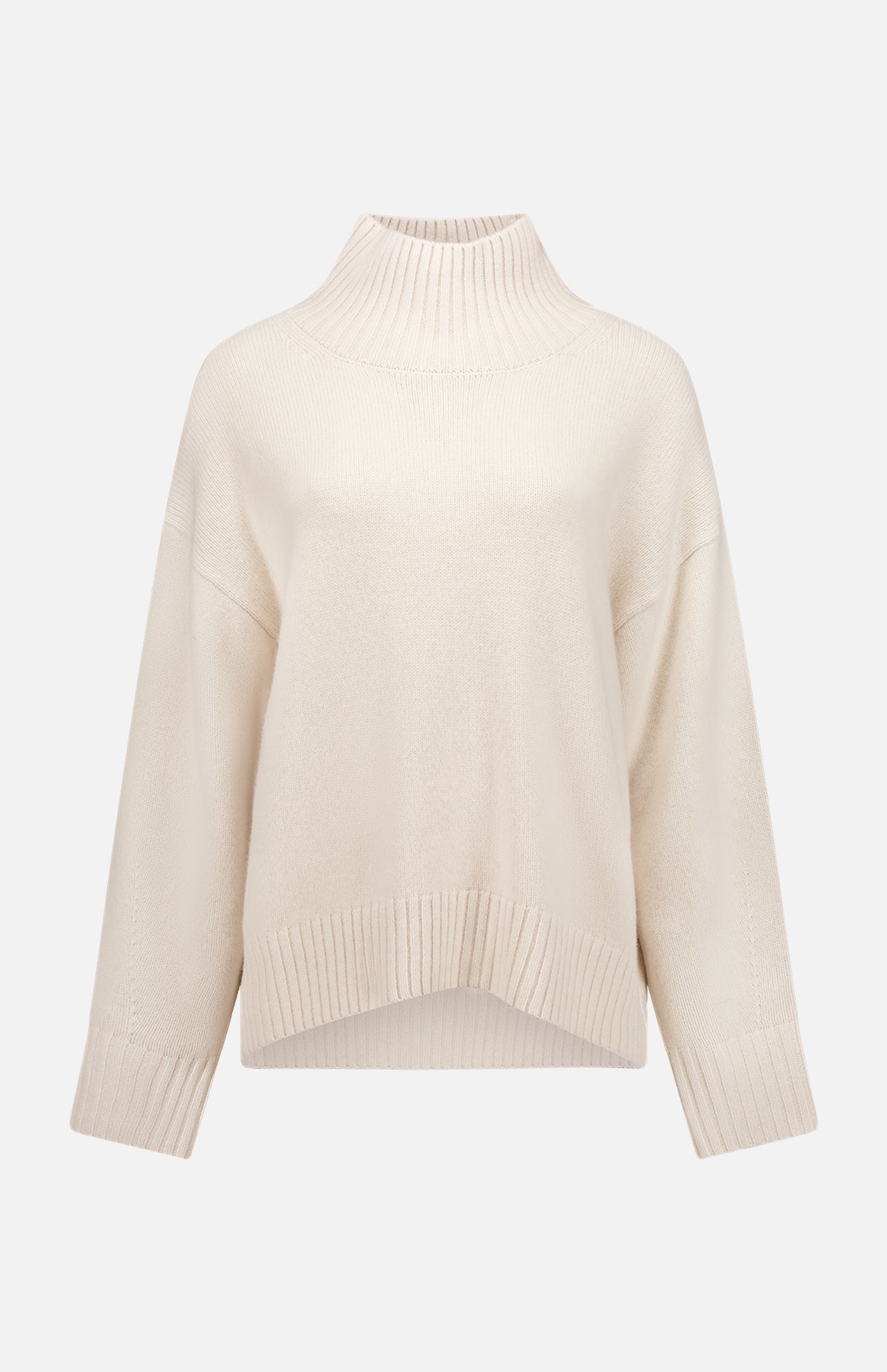 Cashmere Blend Standneck Sweater (7598130495603)