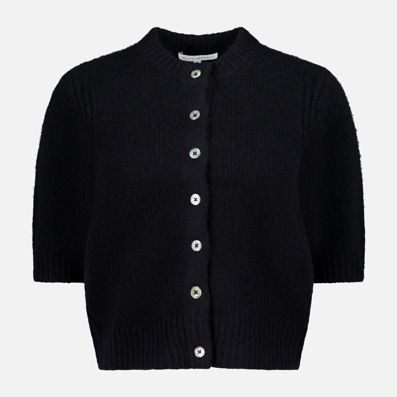 Cashmere Elbow Sleeve Cardigan (14698340614507)