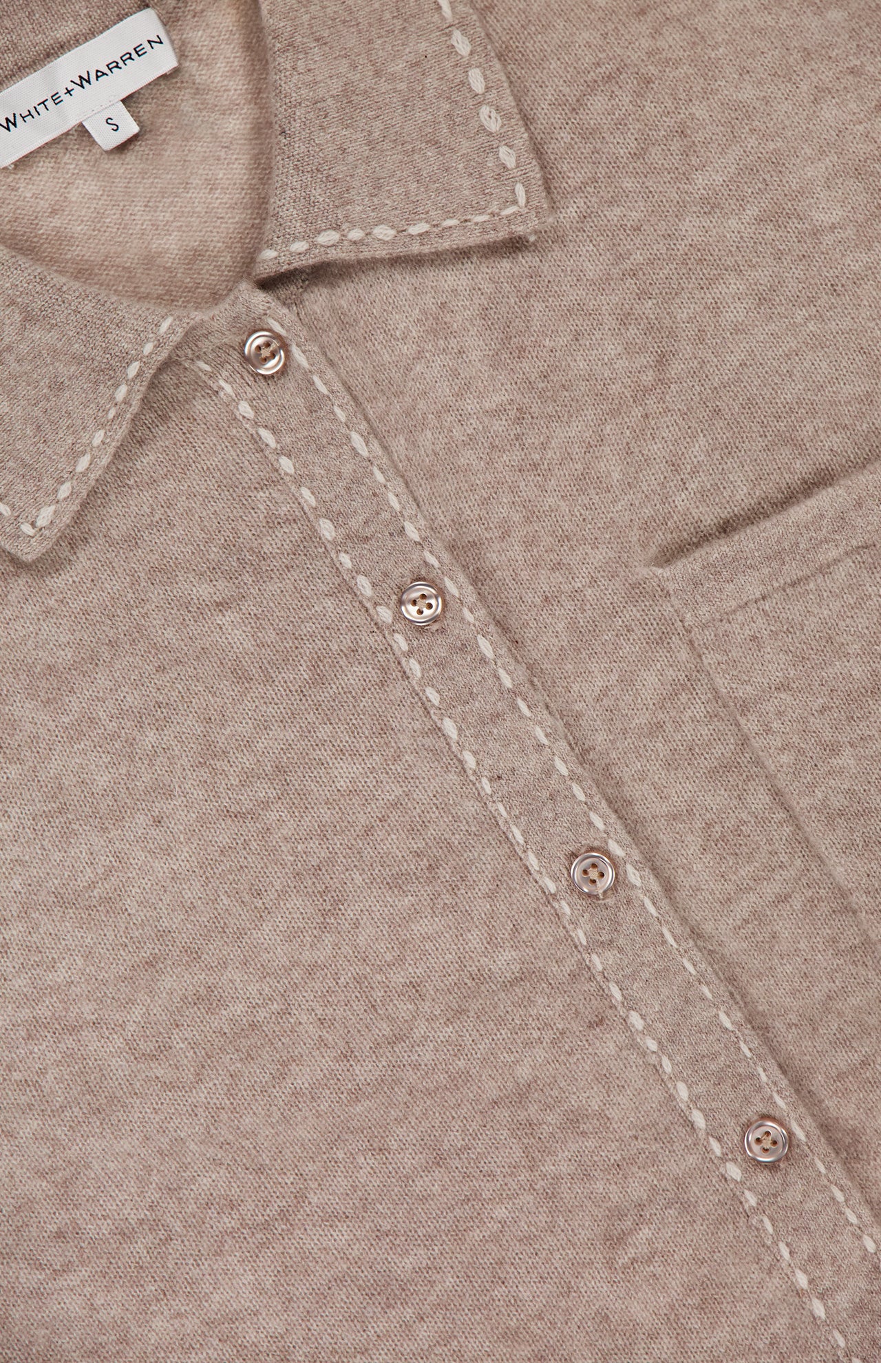 Cashmere Embroidered Stitch Shirt (14640418128235)