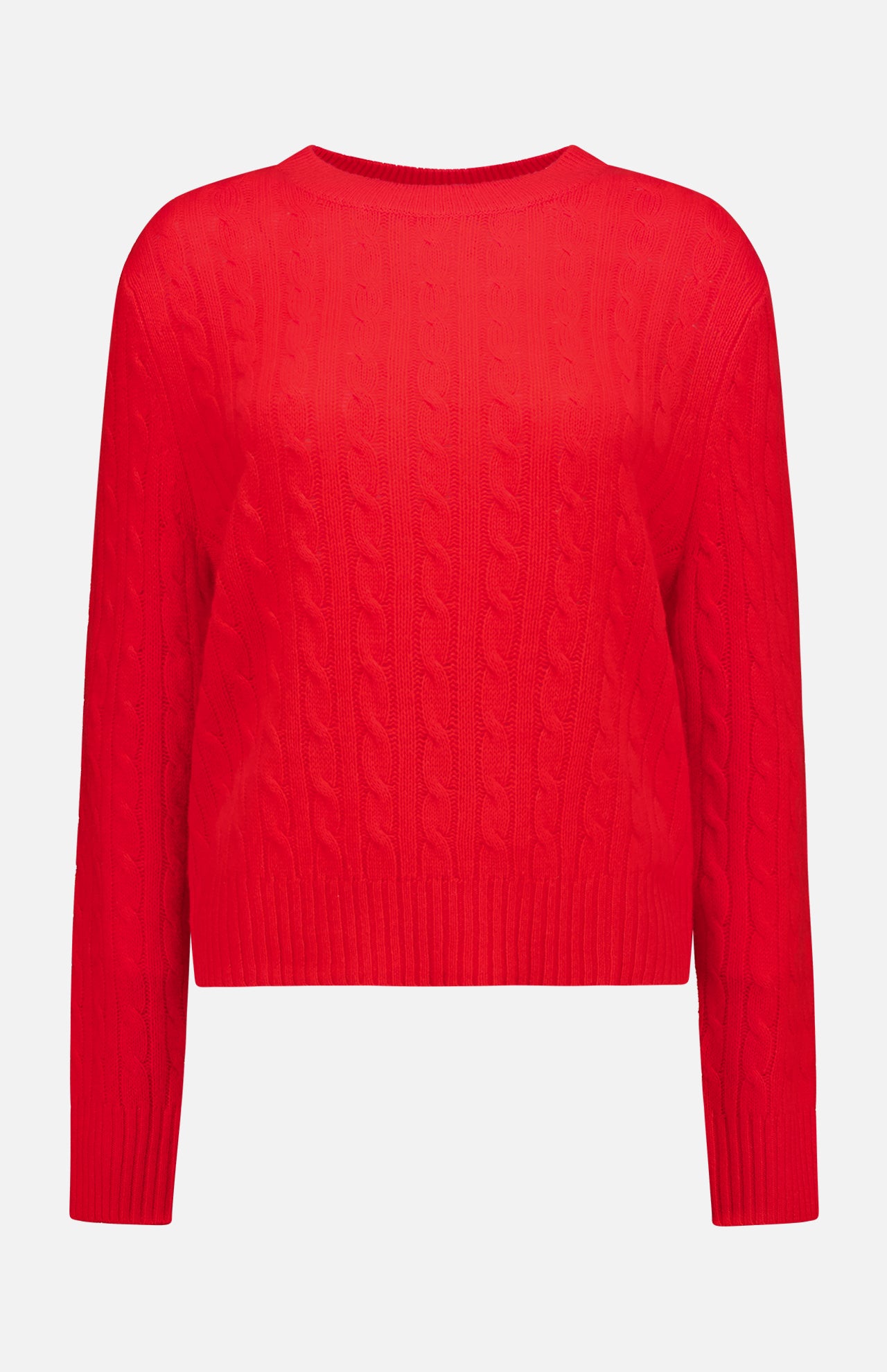 Cashmere Featherweight Cable Crew (7598129971315)