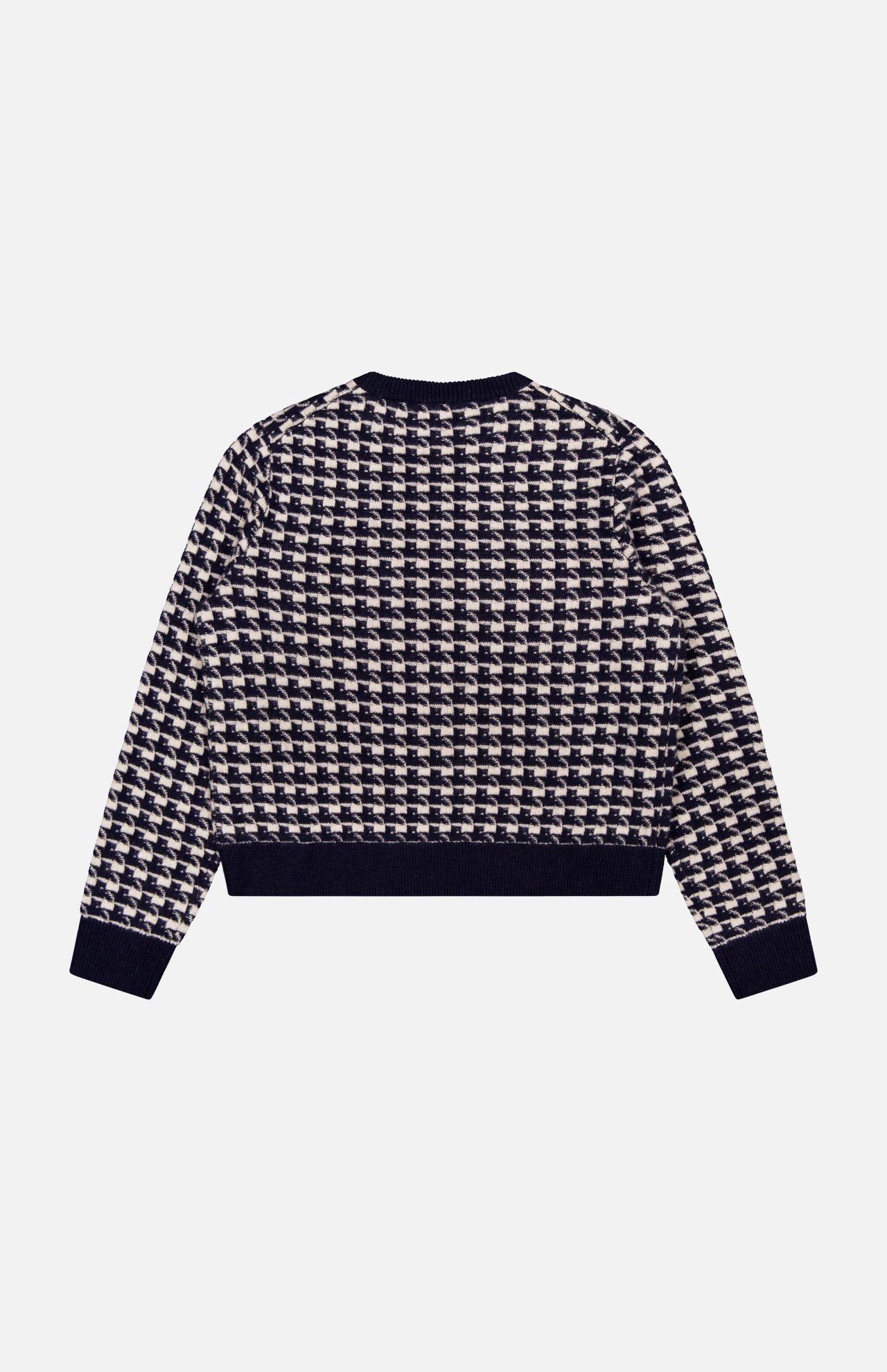 Printed Cashmere Crew Neck Sweater (14640418226539)
