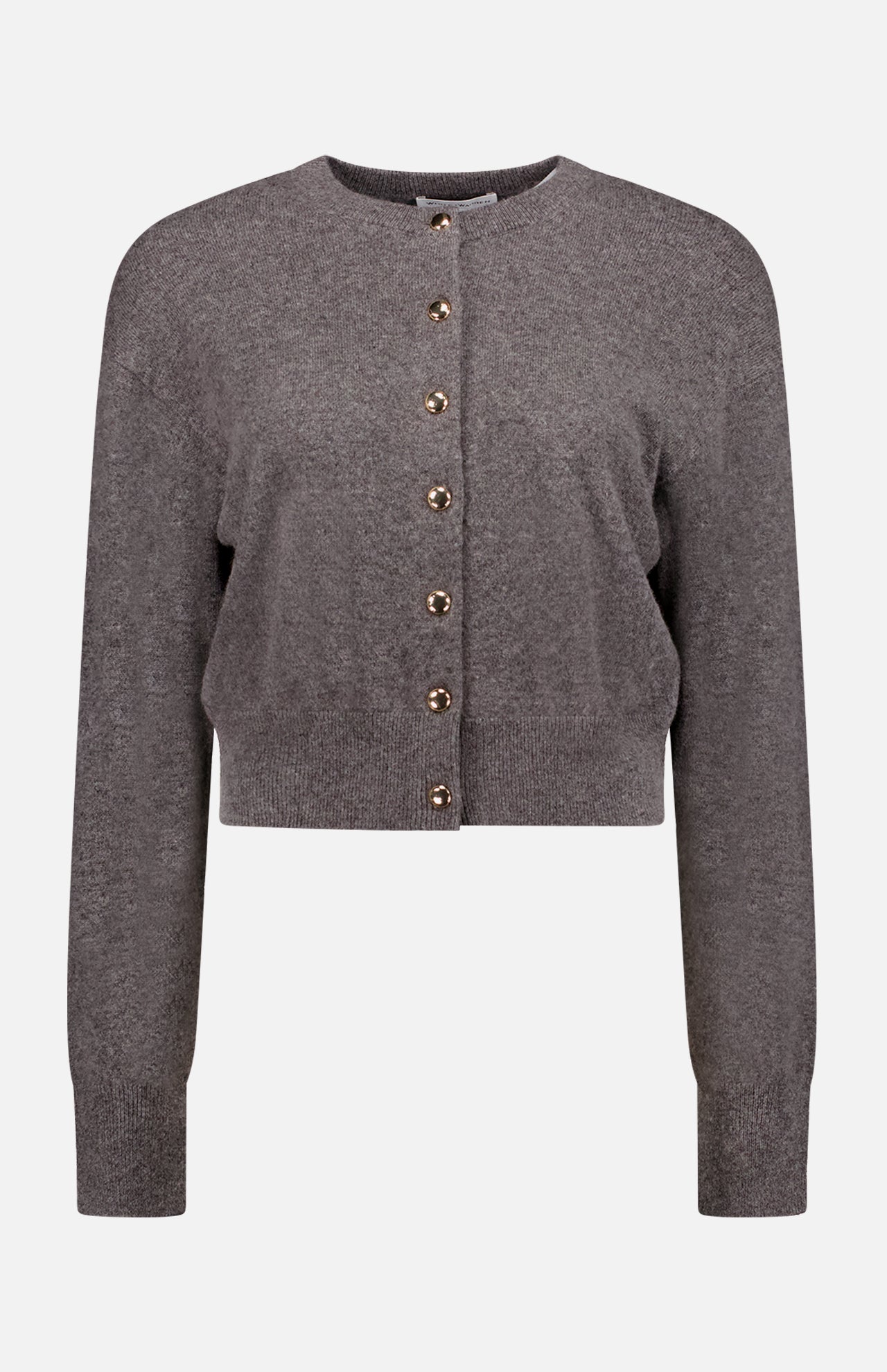 Cashmere Gold Button Cardigan (7730568036467)