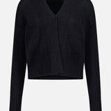 Cashmere Open-Front Shrunken Cardigan (14698340516203)