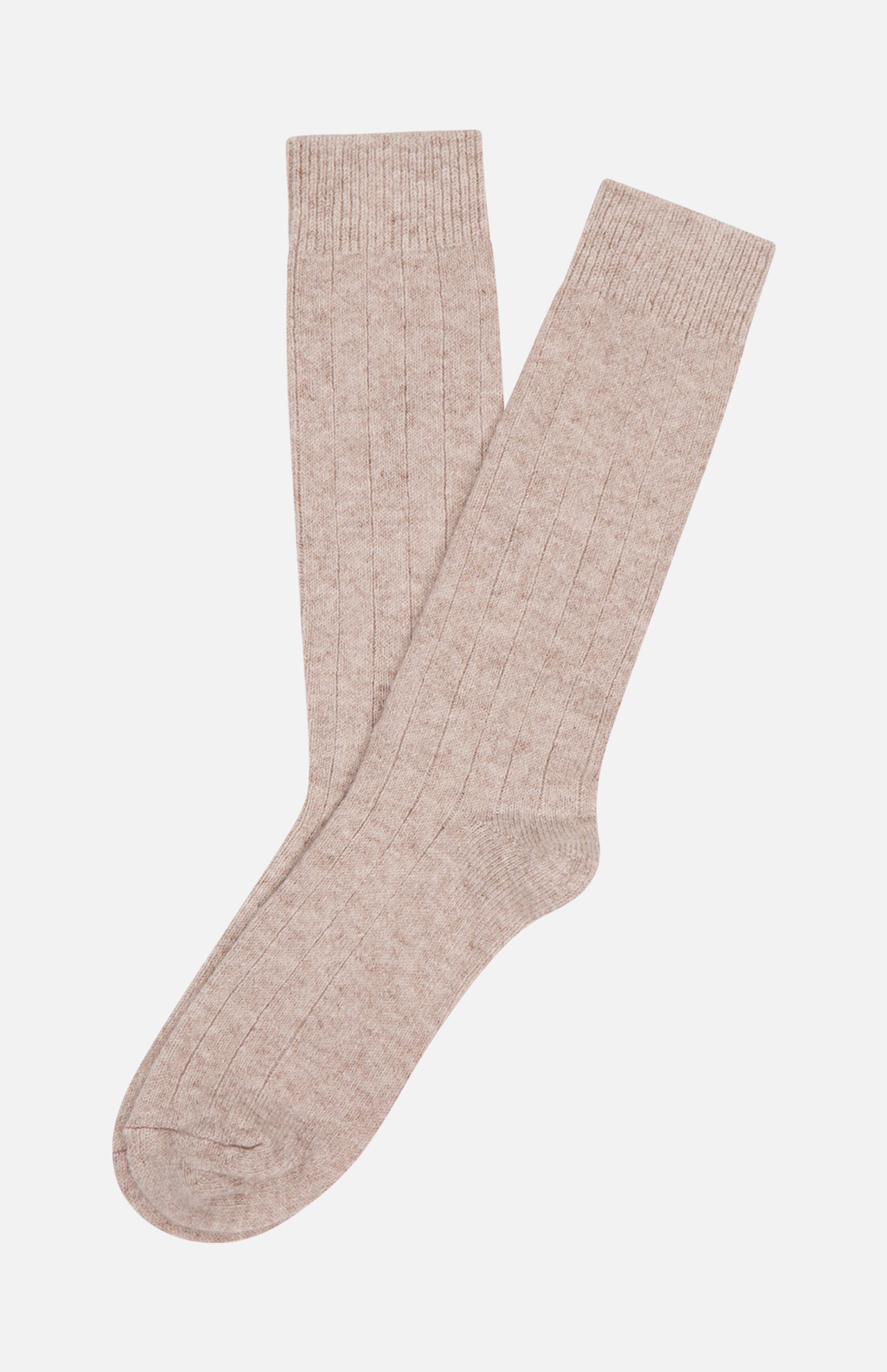 Cashmere Ribbed Sock (7730565906547)