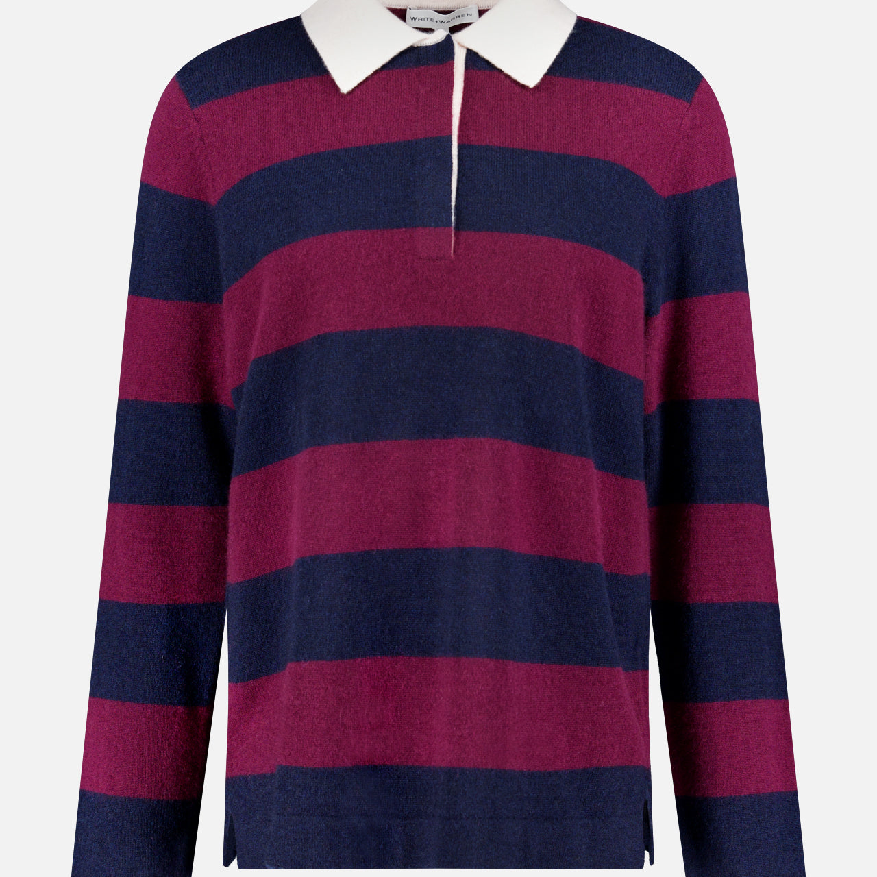 Cashmere Rugby Stripe Polo Shirt (14698340647275)
