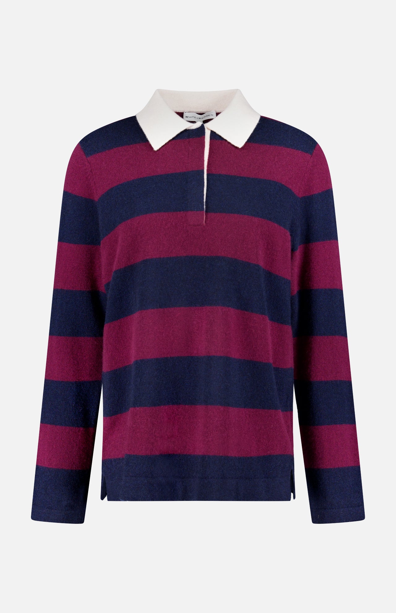 Cashmere Rugby Stripe Polo Shirt (14698340647275)