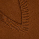 Cashmere Side Slit V-Neck Sweater (7730568003699)