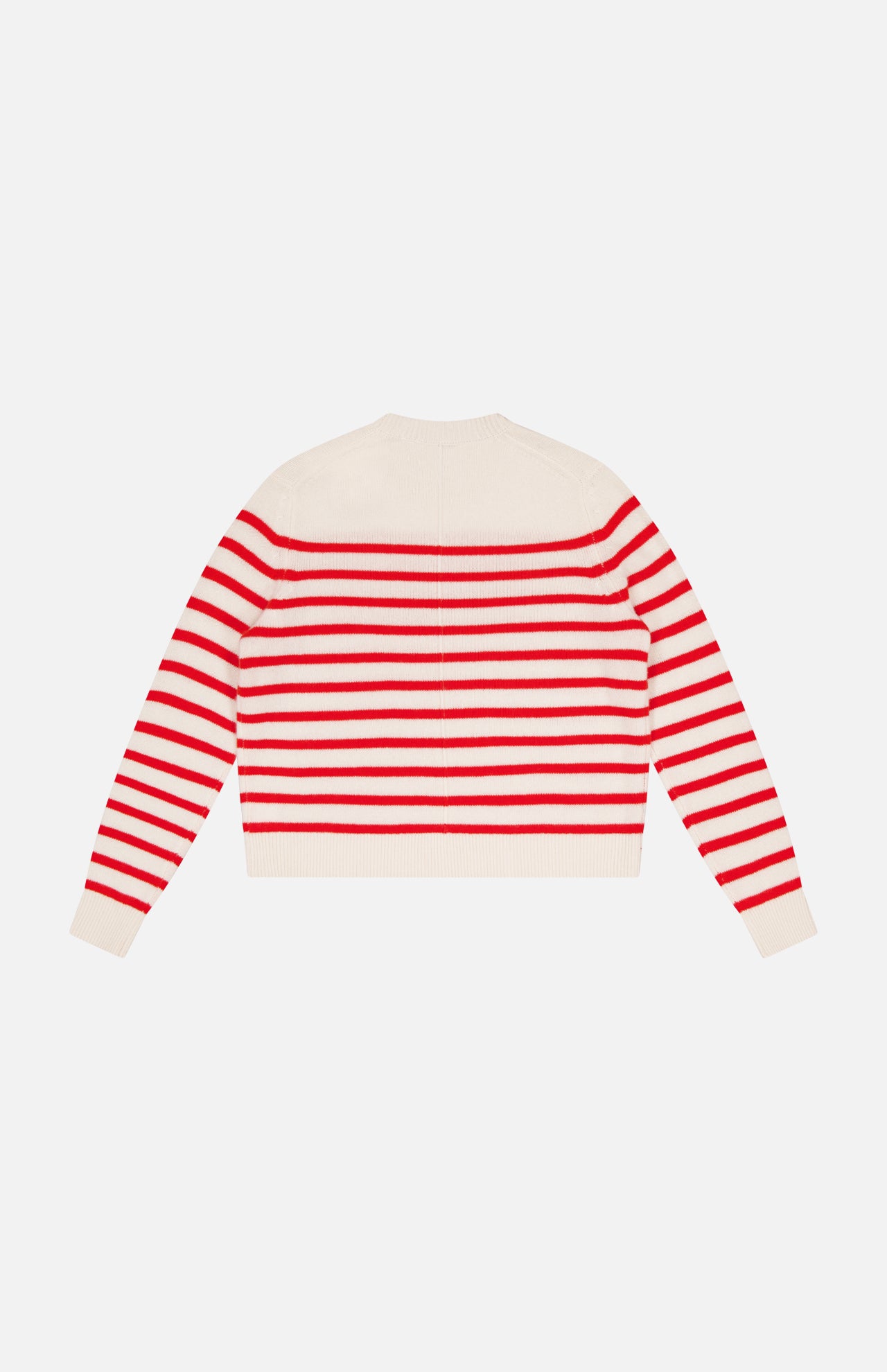 Cashmere Red Stripe Sweater (14640418390379)