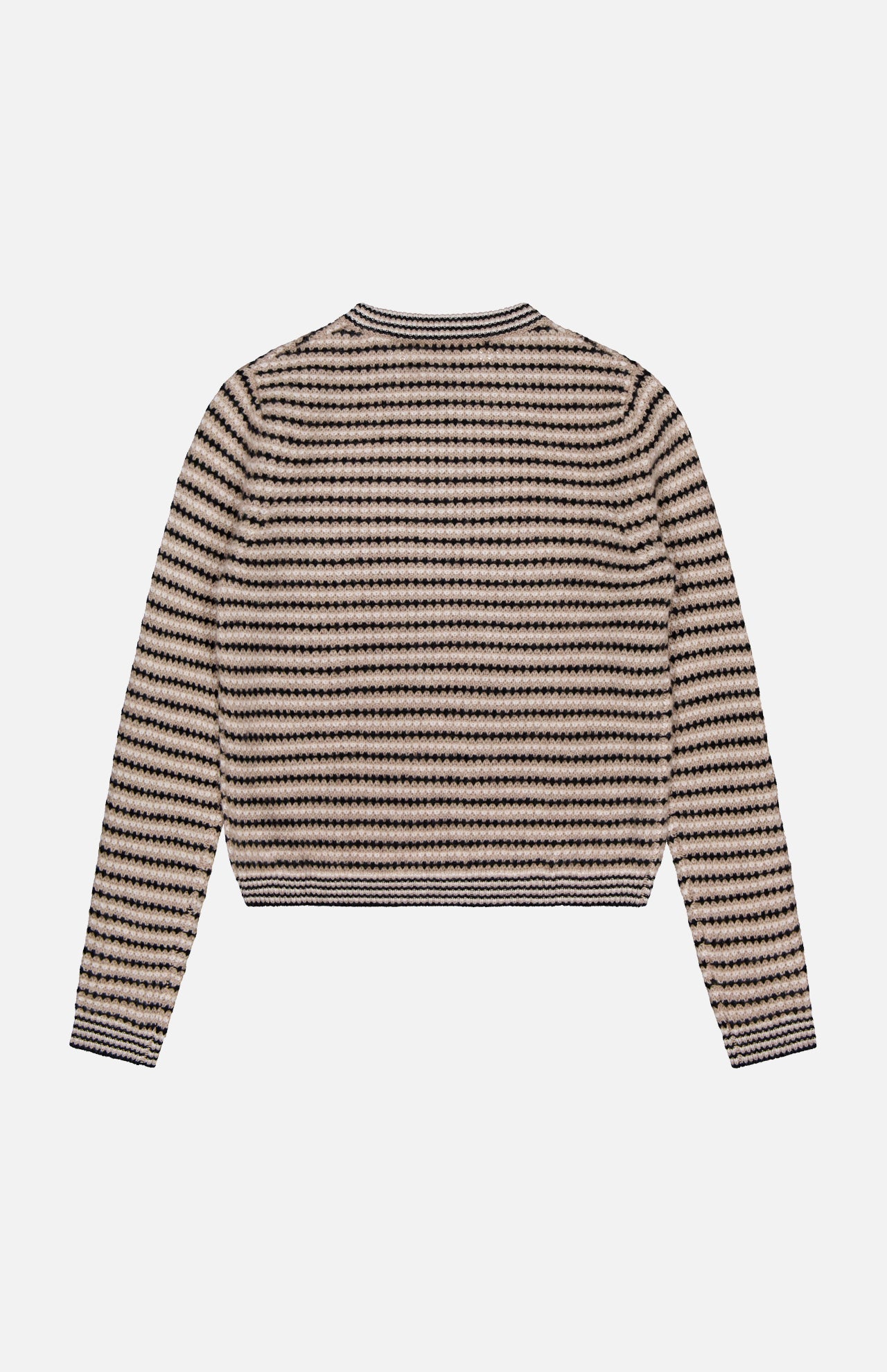 Cashmere Textured Stripe Crewneck Sweater (14706339447147)