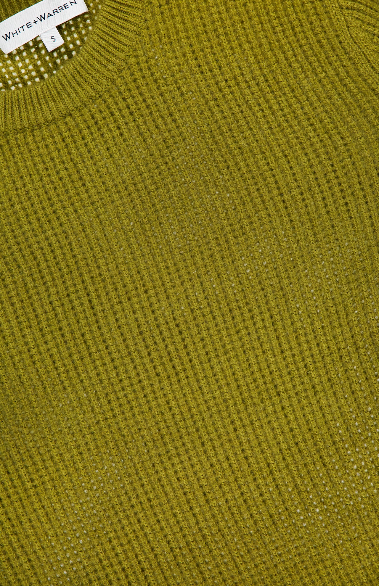 Cashmere Waffle Mesh Crewneck Sweater (14698340548971)