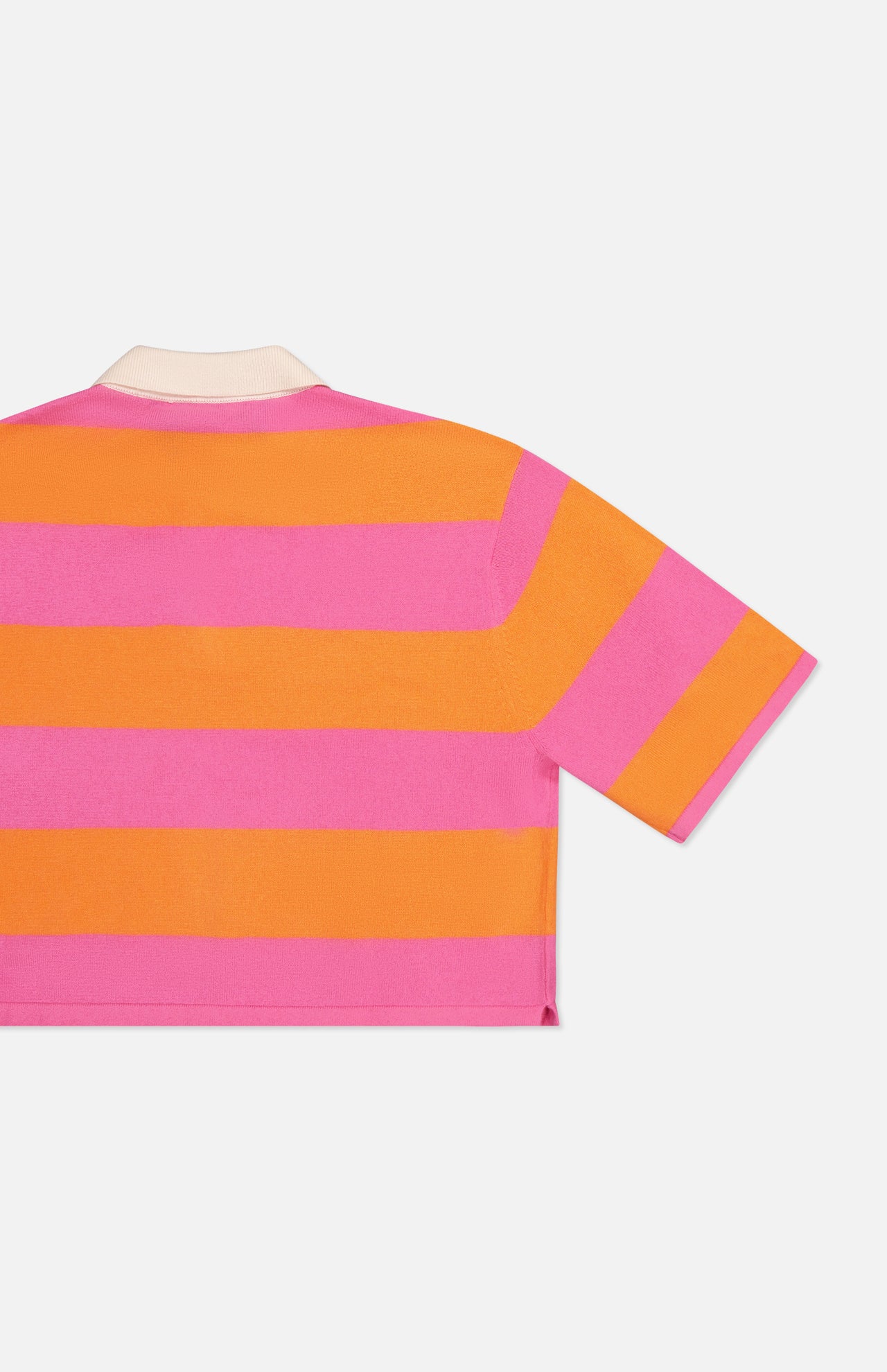 Cropped Striped Polo