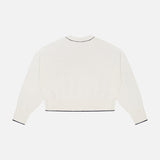 Fine Cotton Blend Cropped Sweatshirt (14640418521451)