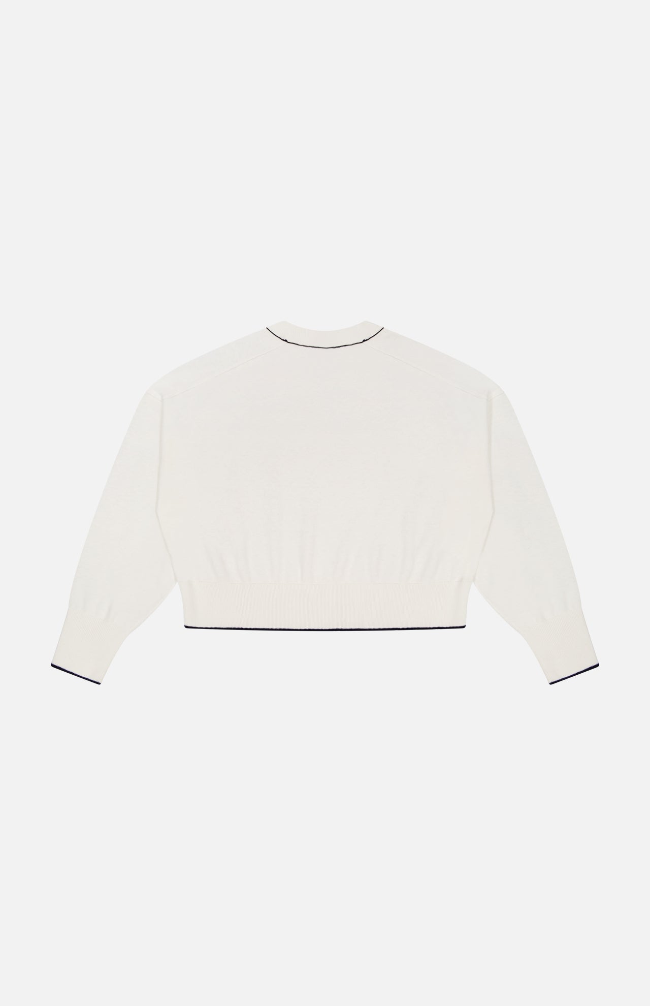 Fine Cotton Blend Cropped Sweatshirt (14640418521451)