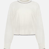 Fine Cotton Blend Cropped Sweatshirt (14640418521451)