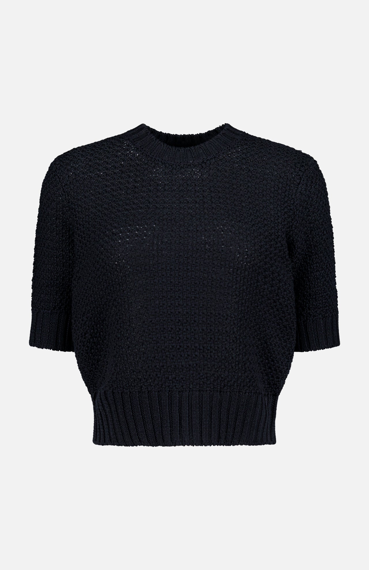 Mercerized Cotton Textured Sweater T-shirt (14698340680043)
