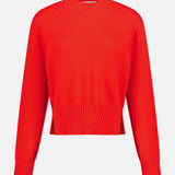 Soft Cotton Rib Trim Sweater (14698340712811)