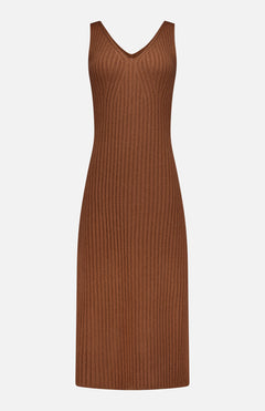 WHITE + WARRENCashmere Blend Ribbed Midi DressA.K. Rikk's