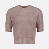 Mercerized Cotton Textured T-shirt