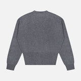 The WHITE + WARREN Cashmere Deep V-neck Cardigan is laid flat, back side facing up, on a white background.