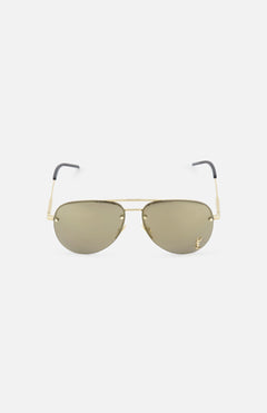 YVES SAINT LAURENTAviator Gold Rimless SunglassesA.K. Rikk's