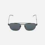 Aviator Black Metal Sunglasses