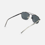 Aviator Black Metal Sunglasses