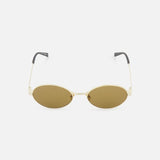 Oval Gold Sunglasses