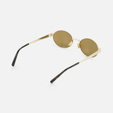 Oval Gold Sunglasses