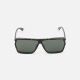 Shield Frame Brown Sunglasses