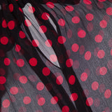 Zenia Sheer Polka Dot Top