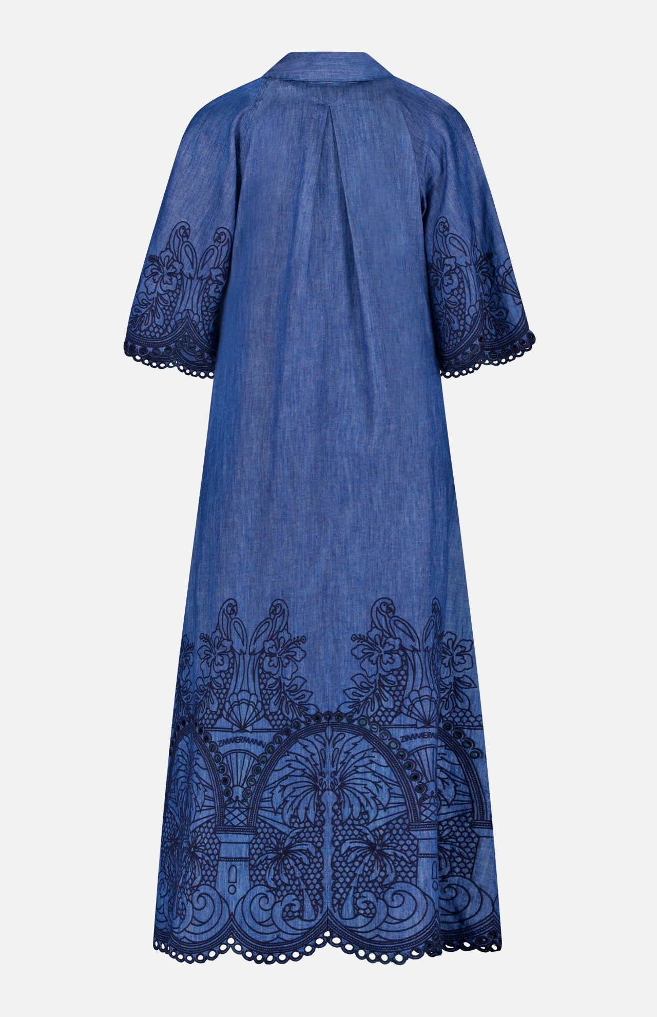 【Zimmermann】COCO EMBROIDERED DENIM DRESS デニム刺繍ミディ ZIMMERMANN Coco embellished embroidered denim midi dress