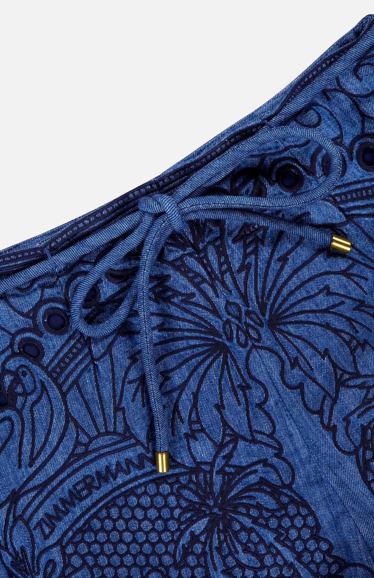 Coco Embroidered Denim Short (14678136324459)